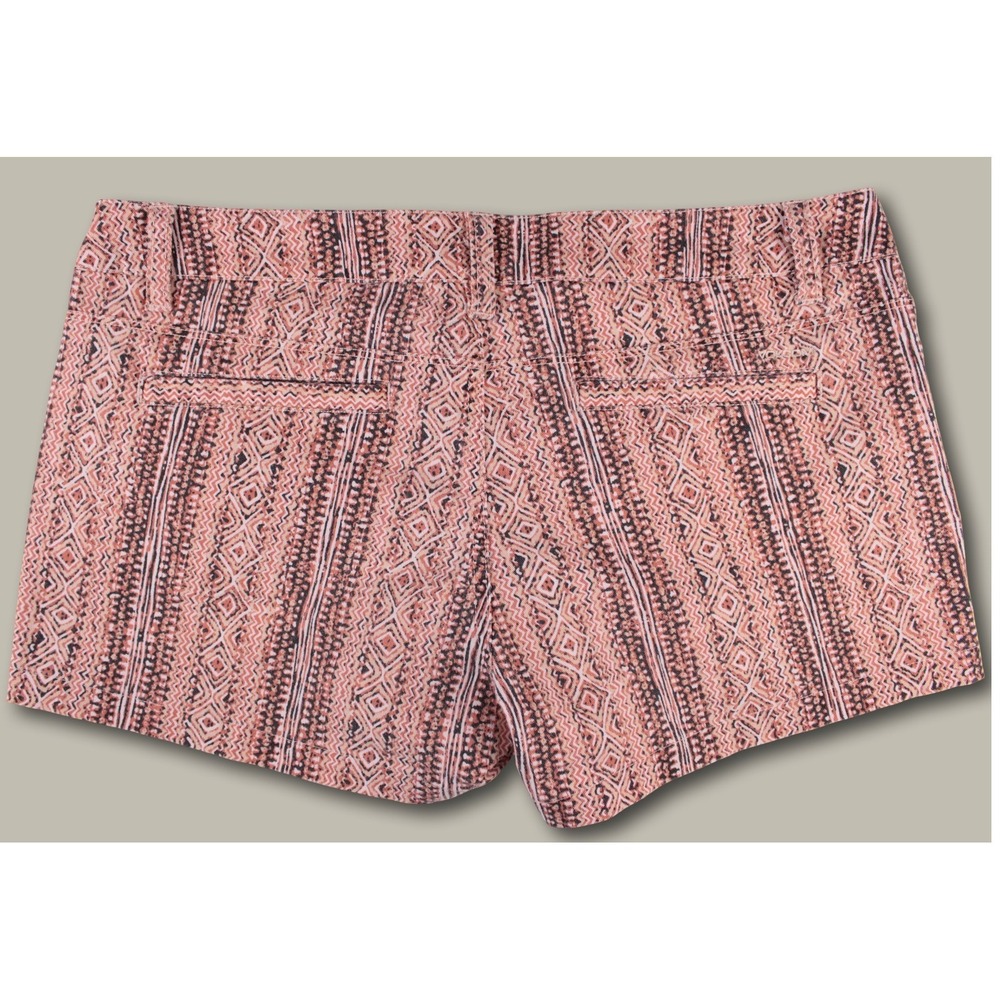 Volcom Boho Geometric Aztec Tribal Print Chino Shorts Size 5 Low Rise Stretch - Picture 5 of 8